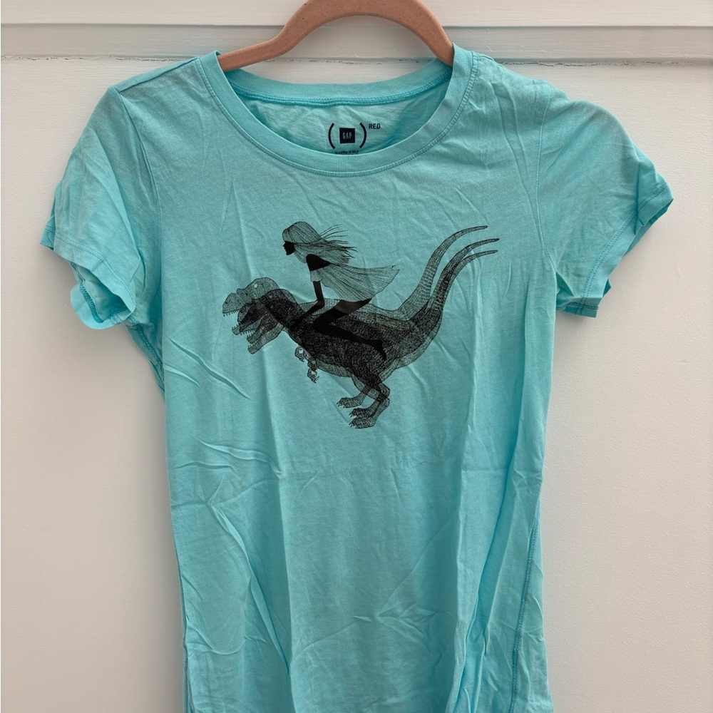 Blue Graphic Dino T-Shirt